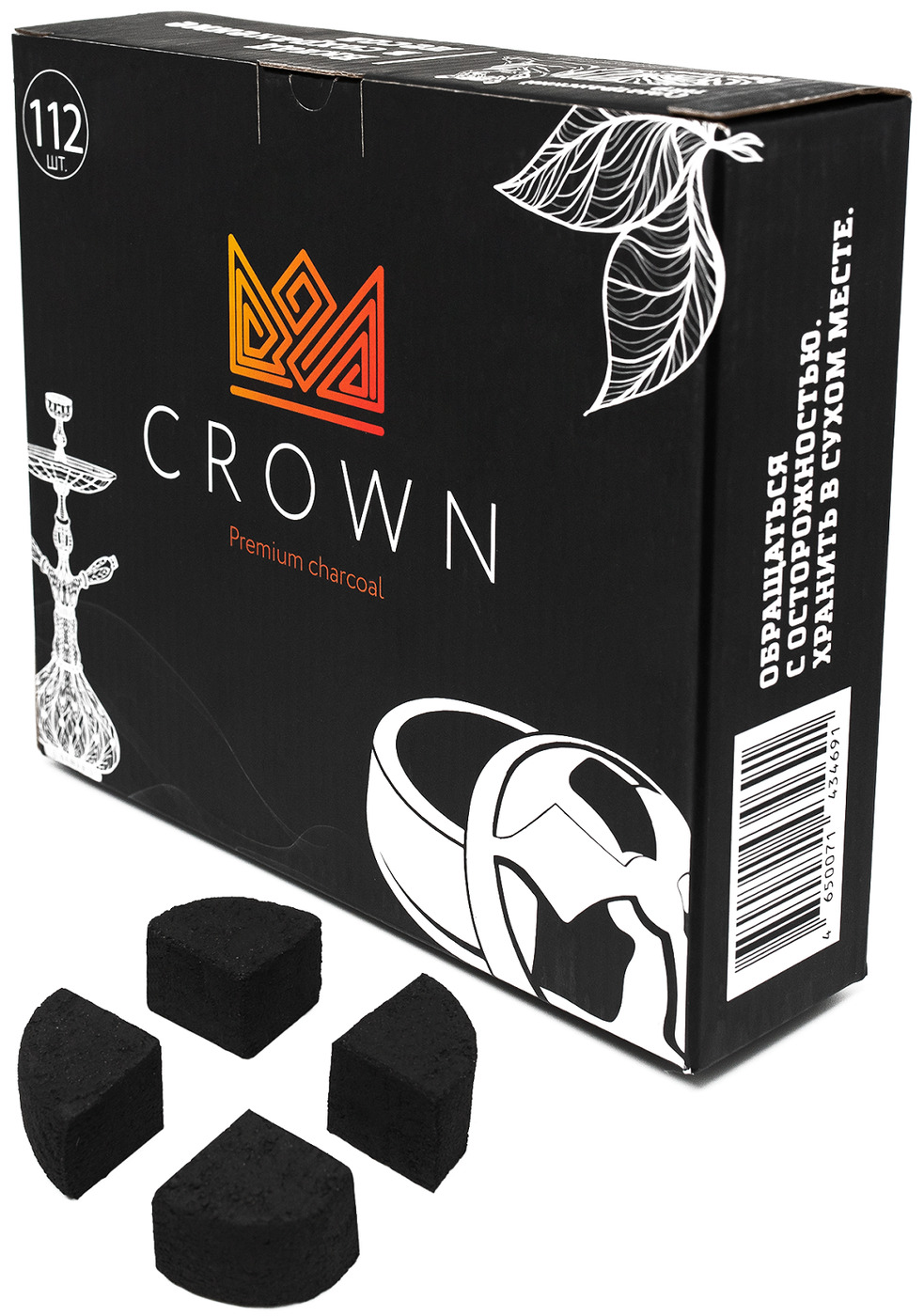 Уголь кокосовый Crown калауд 72шт 1кг пр-во Индонезия