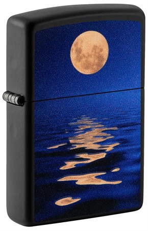 Зажигалка ZIPPO Moon Sunset с покрытием Black Light 49810
