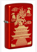Зажигалка ZIPPO Eastern Design с покрытием Metallic Red 49517
