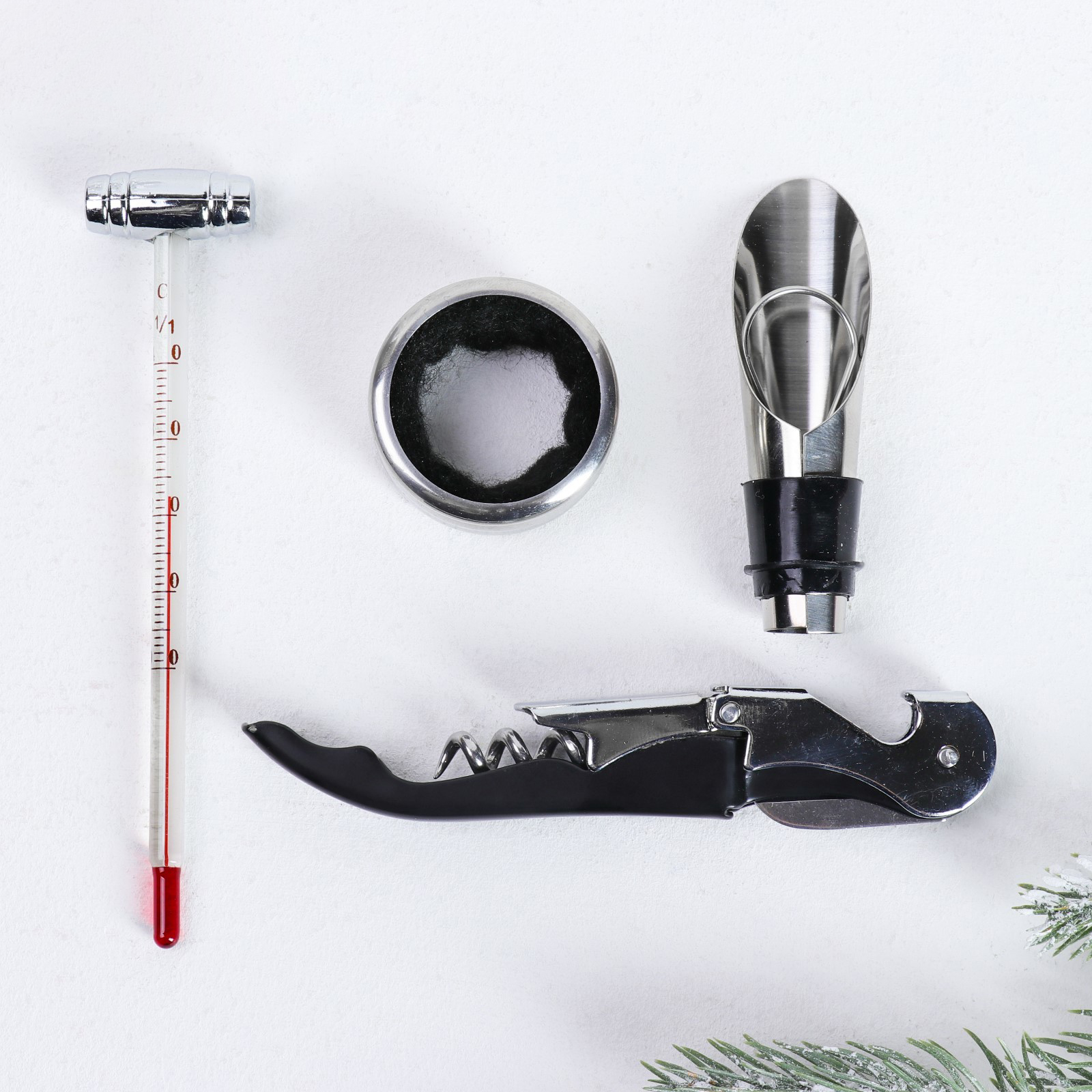 Набор для вина в картонной коробке Wine tools, 4386559