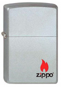 Зажигалка ZIPPO 205 Satin Chrome (Пламя)