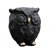 Фигура "Сова оригами" черная, 7007880