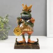 Сувенир "Жабий король" с часами, 25см. 2467773