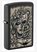 Зажигалка ZIPPO Gory Tattoo с покрытием Black Matte 48616