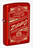 Зажигалка ZIPPO Classic с покрытием Metallic Red 48620