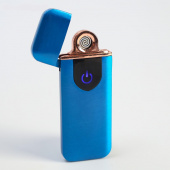 Зажигалка "Авилес" USB, спираль, сенсорная кнопка, в коробке, синяя 5066582