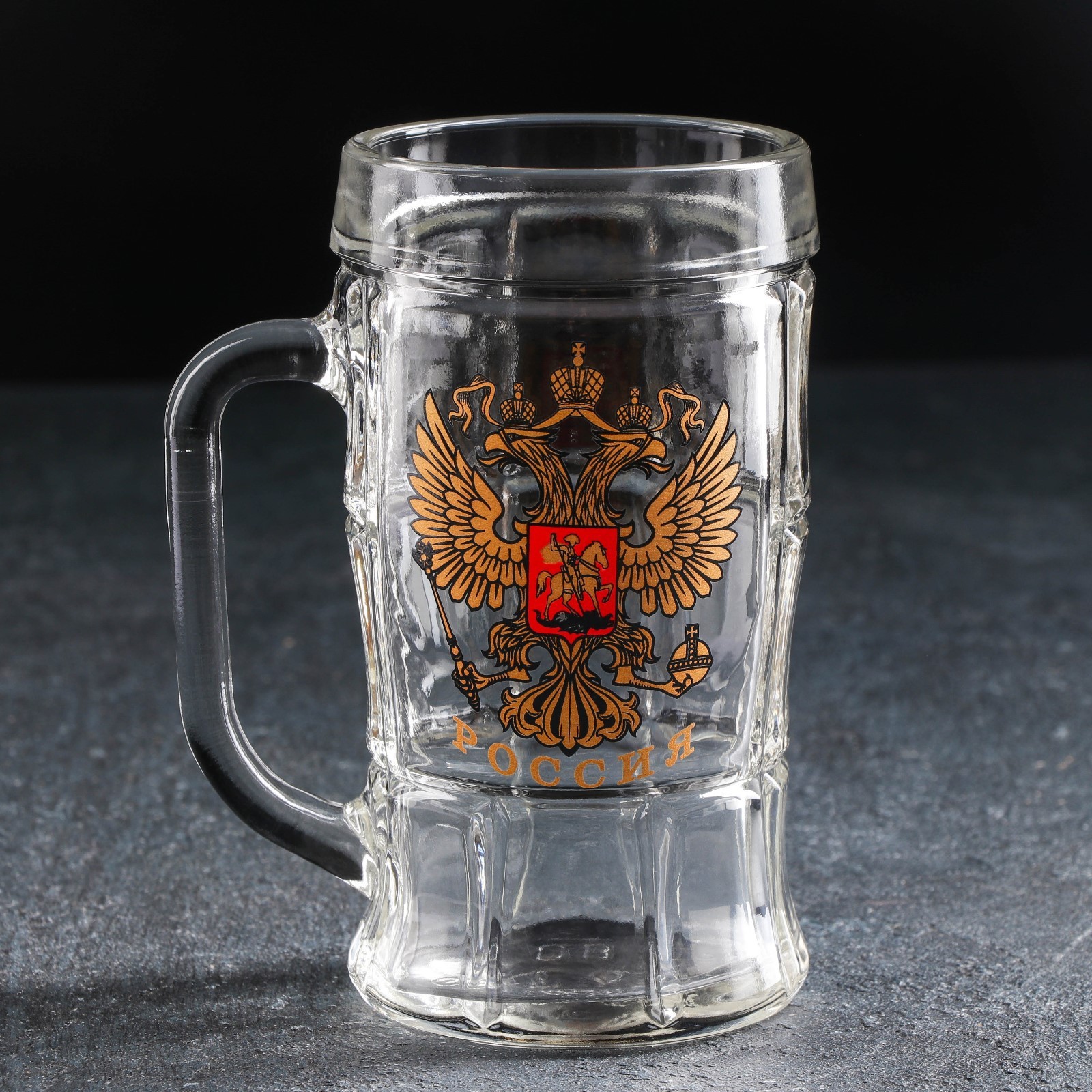 Кружка пивная «Герб России», 330 мл, 7695155