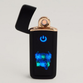 Зажигалка электронная "BADBOY", USB, спираль, черная 7009561
