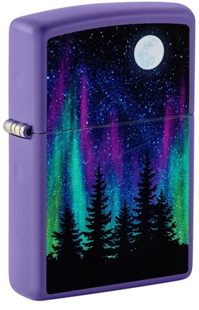 Зажигалка ZIPPO Night In The Forest с покрытием Purple Matte 48565