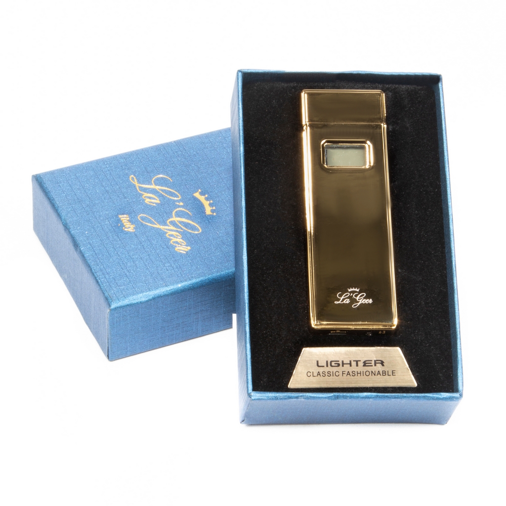 Зажигалка "LA GEER" 7*4см электроимпульсная USB 85431