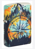 Зажигалка ZIPPO Compass Design с покрытием Glow In The Dark Green 49805