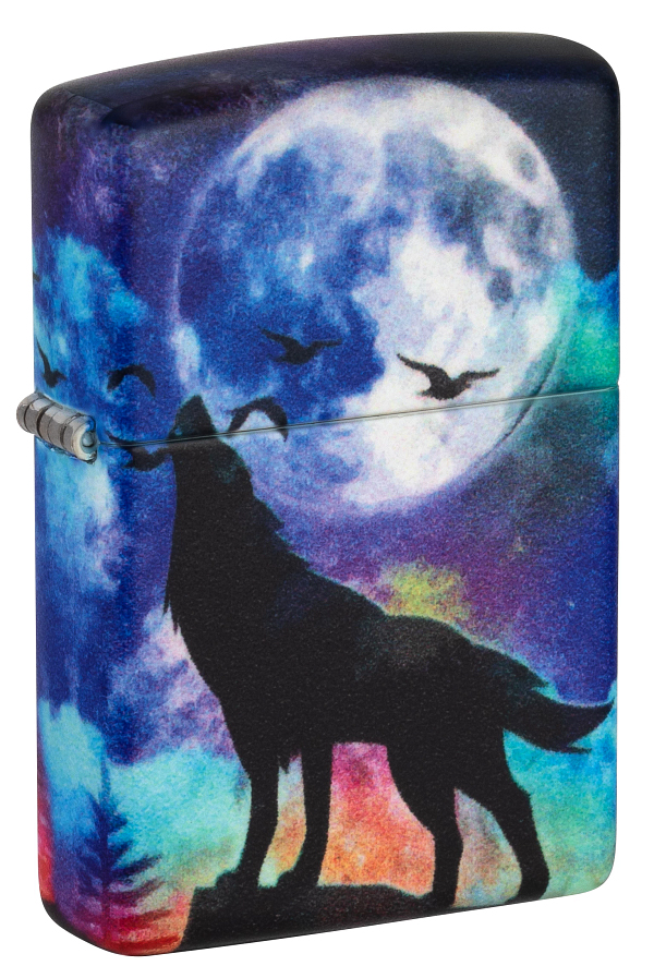 Зажигалка ZIPPO Wolf Design 49683 540 Matte, латунь/сталь