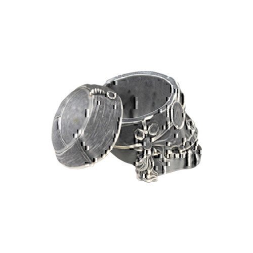 Пепельница мрам.крошка Череп пират 623-16