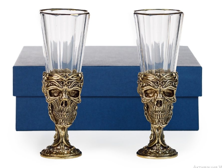 Лафитники "Череп" 2 персоны арт 70.50.002