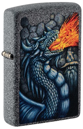 Зажигалка ZIPPO Fiery Dragon с покрытием Iron Ston 49776