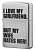 Зажигалка ZIPPO 24522 My Girlfriend Brushed Chrome