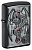 Зажигалка ZIPPO Winged Dragon Cross Design с покрытием Black Matte 49755