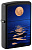 Зажигалка ZIPPO Moon Sunset с покрытием Black Light 49810