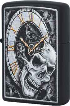 Зажигалка ZIPPO 29854 Skull Clock Design
