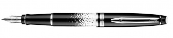 Ручка Waterman 1929640 перьевая бел.-черн., перо нержав. сталь