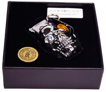 Зажигалка USB граната-череп Z-8925