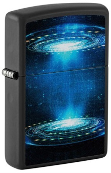 Зажигалка ZIPPO UFO Flame с покрытием Black Light 48514