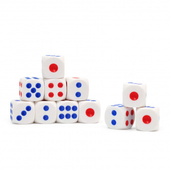 Кости игральные 1.5*1.5 см, / 100 шт