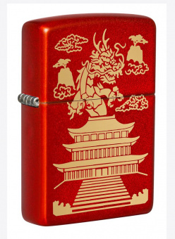 Зажигалка ZIPPO Eastern Design с покрытием Metallic Red 49517