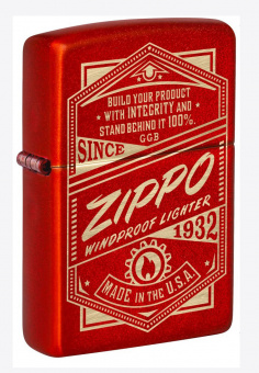 Зажигалка ZIPPO Classic с покрытием Metallic Red 48620