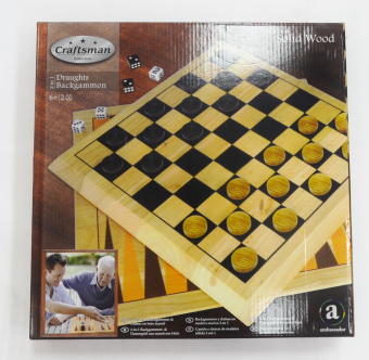 Набор игр CRAFTSMAN шашки+нарды ар.GF008
