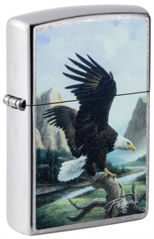 Зажигалка ZIPPO Linda Pickens Design с покрытием Street Chrome 49822