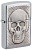 Зажигалка ZIPPO Skull Design с покрытием Brushed Chrome 29818