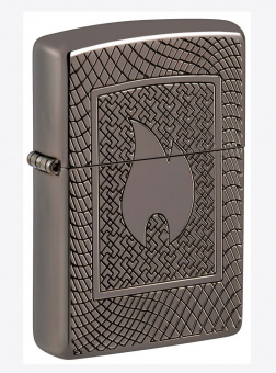 Зажигалка ZIPPO Armor с покрытием Black Ice 48569